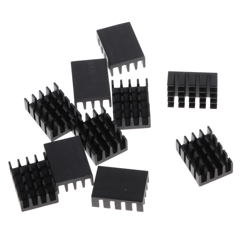 10 Packs GPU CPU Thermal Heatsink Pad, 19x14x7mm, Black