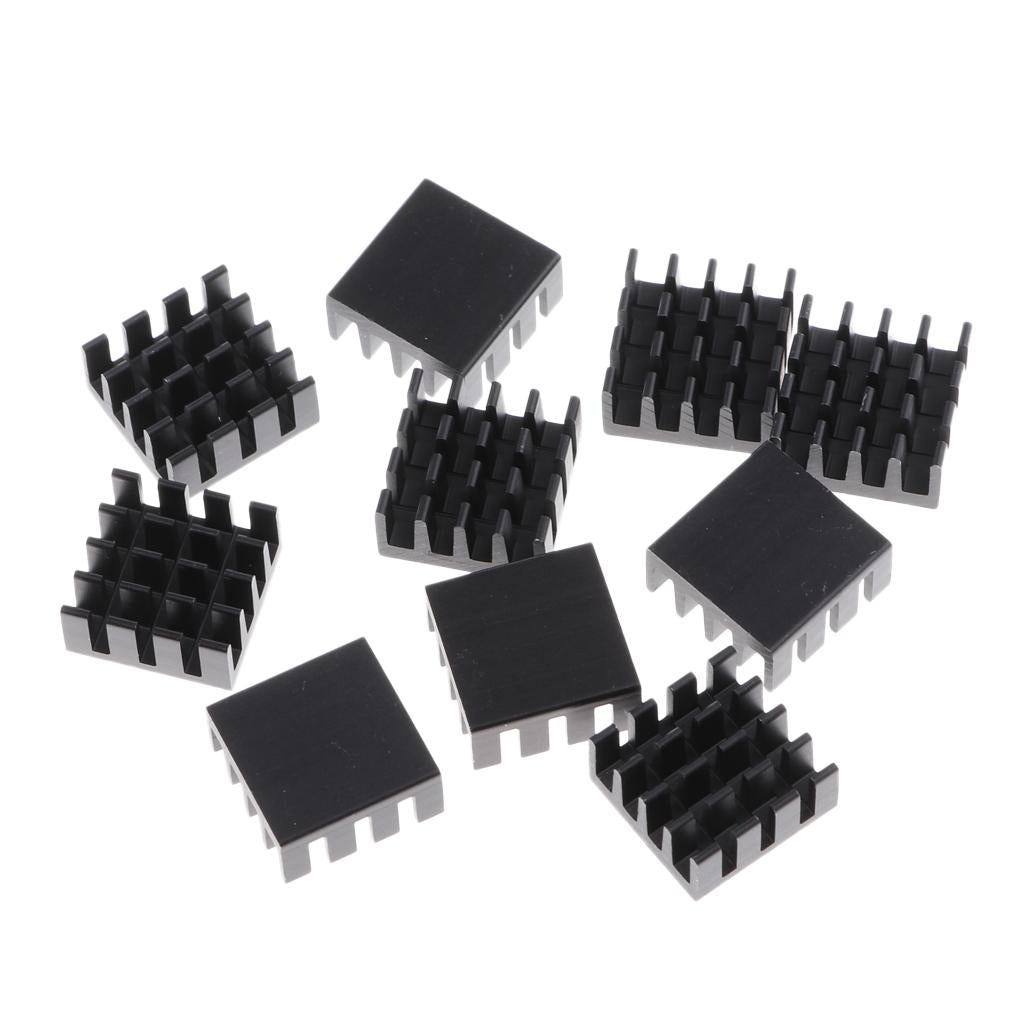 10 Packs GPU CPU Thermal Heatsink Pad, 14x14x7mm, Aluminum