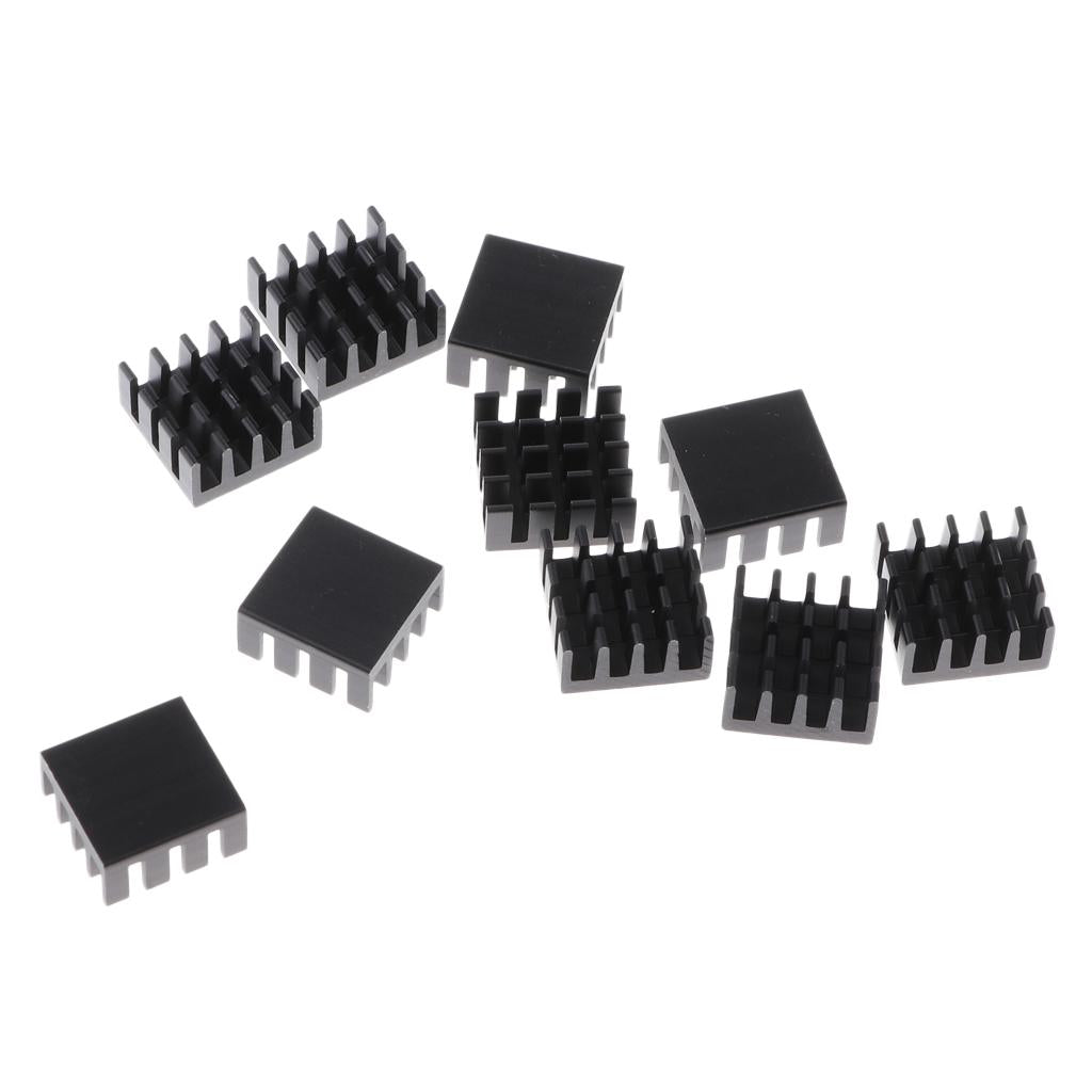 10 Packs GPU CPU Thermal Heatsink Pad, 14x14x7mm, Aluminum