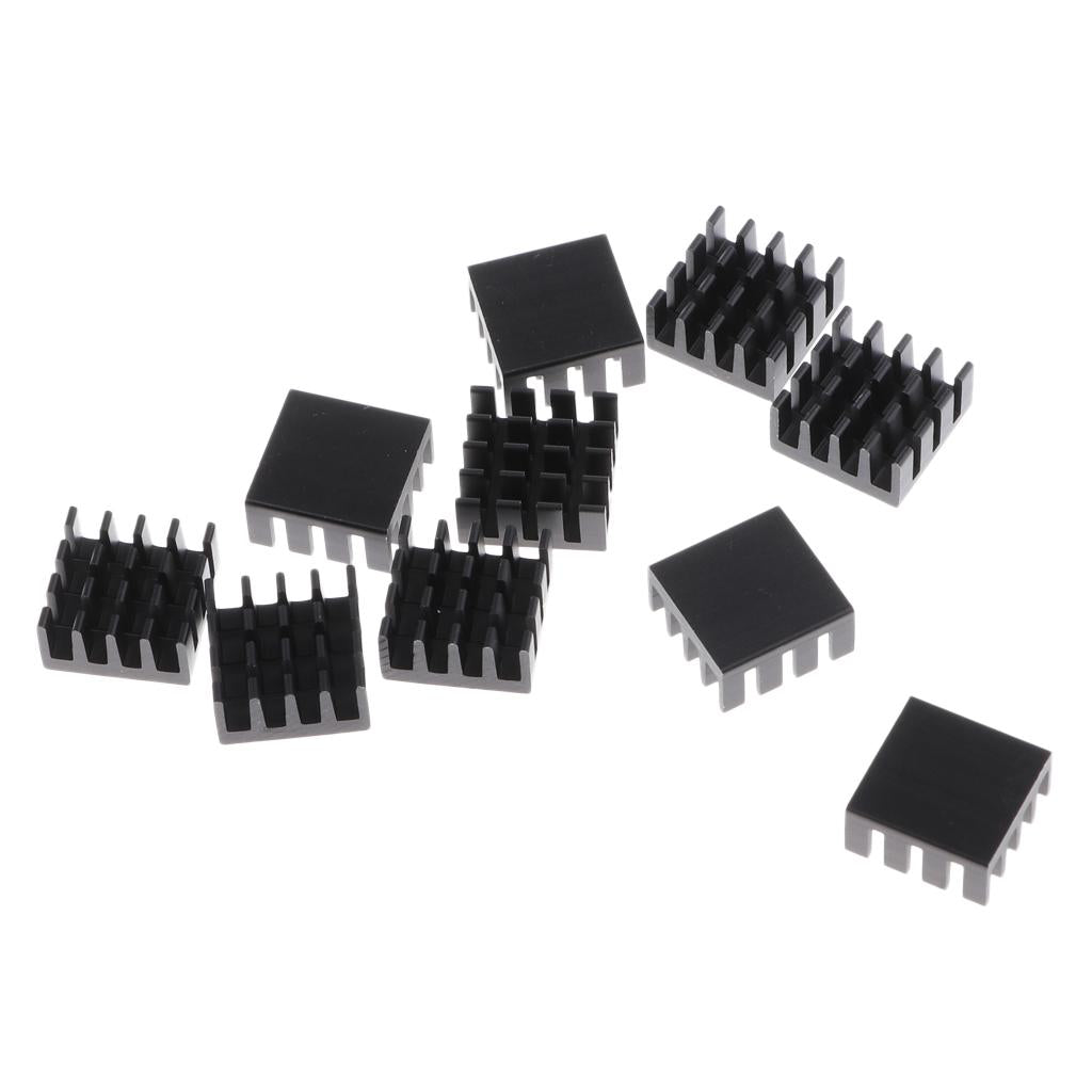 10 Packs GPU CPU Thermal Heatsink Pad, 14x14x7mm, Aluminum