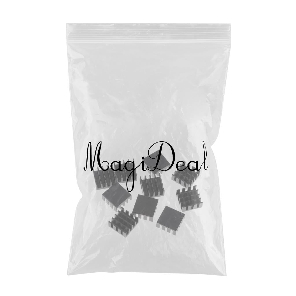 10 Packs GPU CPU Thermal Heatsink Pad, 14x14x7mm, Aluminum