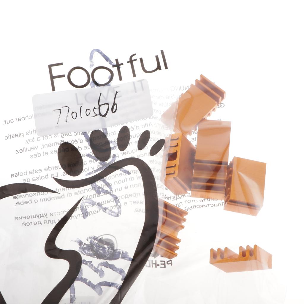 10 Pieces GPU CPU Thermal Heatsink Pad, 13.7x20x6mm, Aluminum