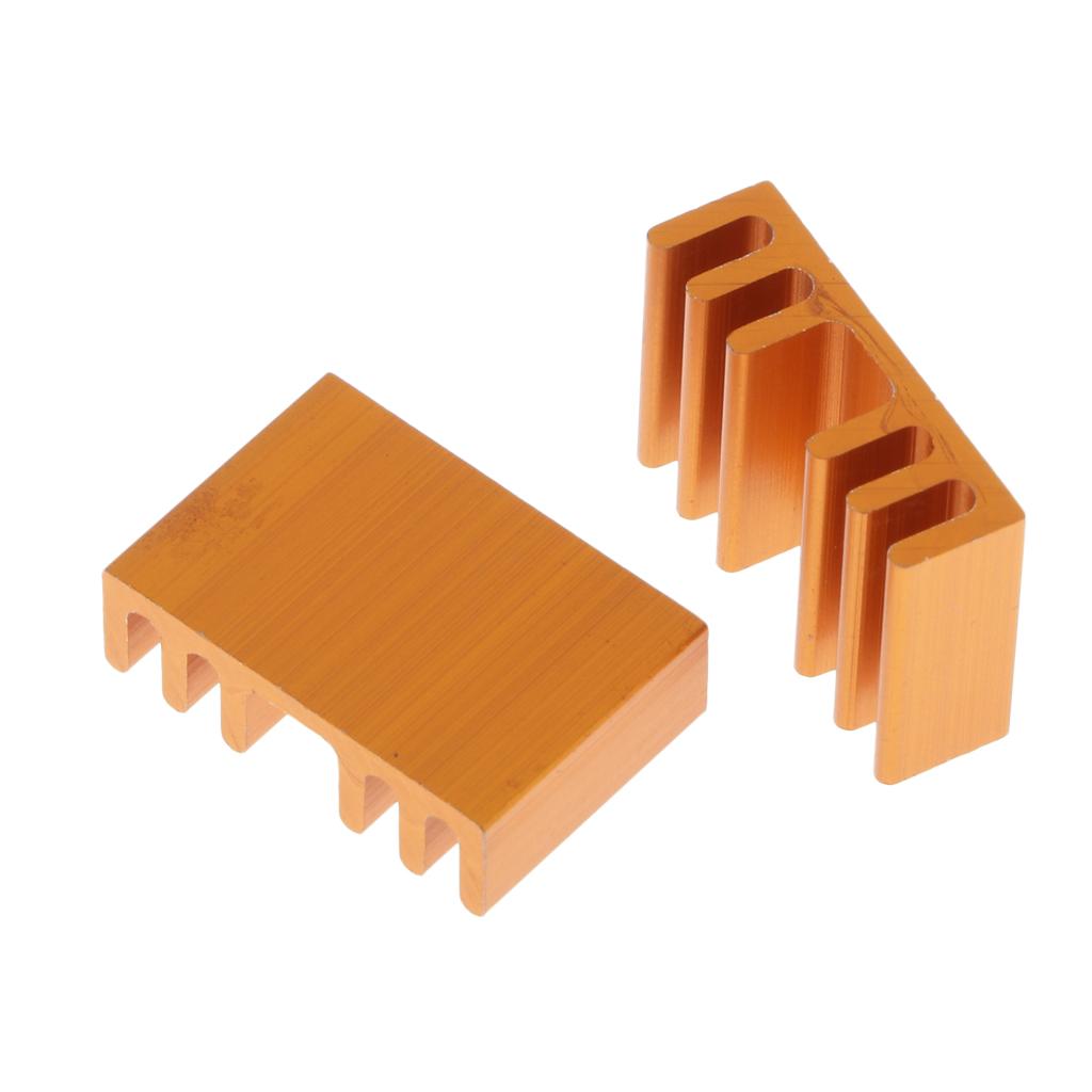 10 Pieces GPU CPU Thermal Heatsink Pad, 13.7x20x6mm, Aluminum