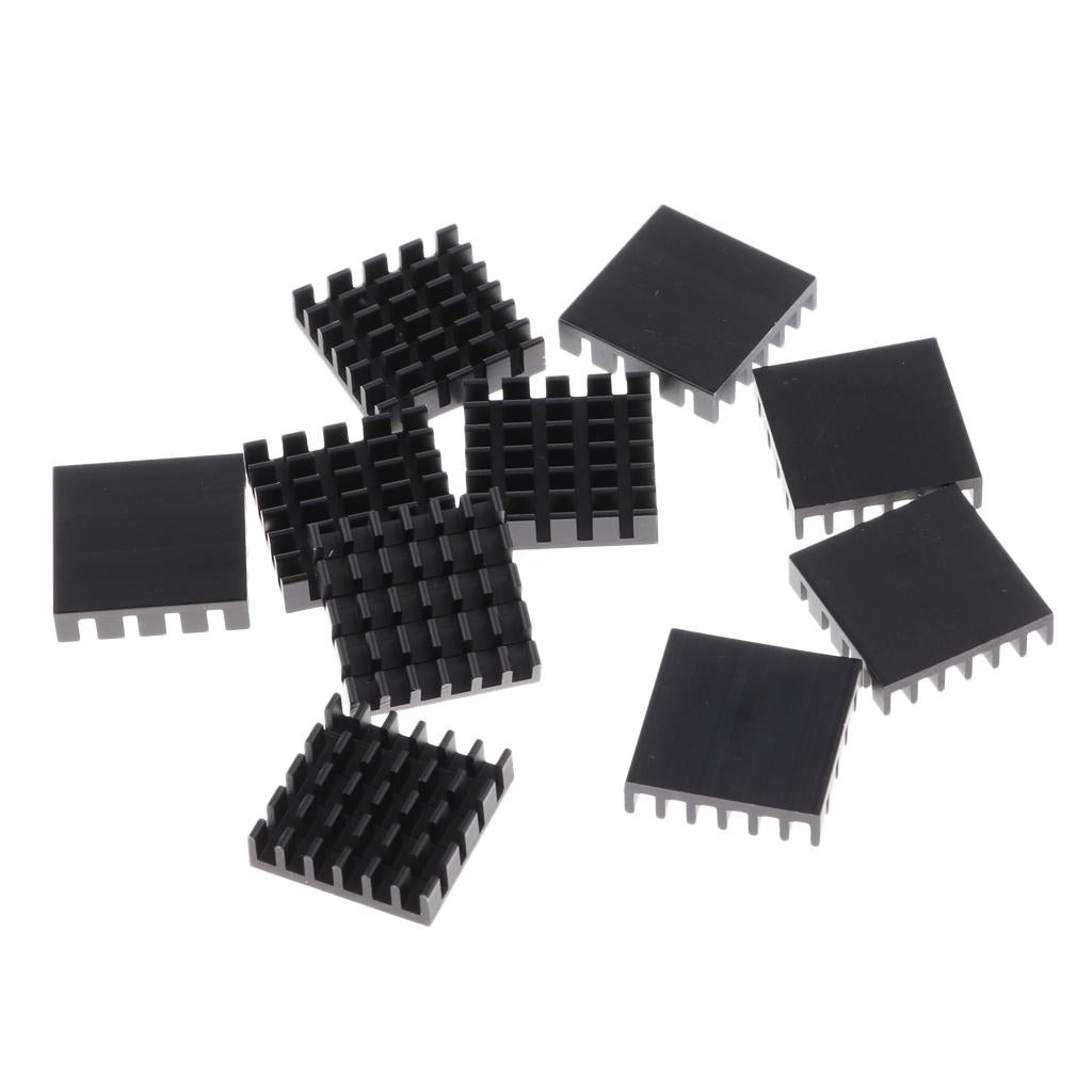 10 Pieces GPU CPU Thermal Heatsink Pad, 19x19x5mm, Aluminum Alloy