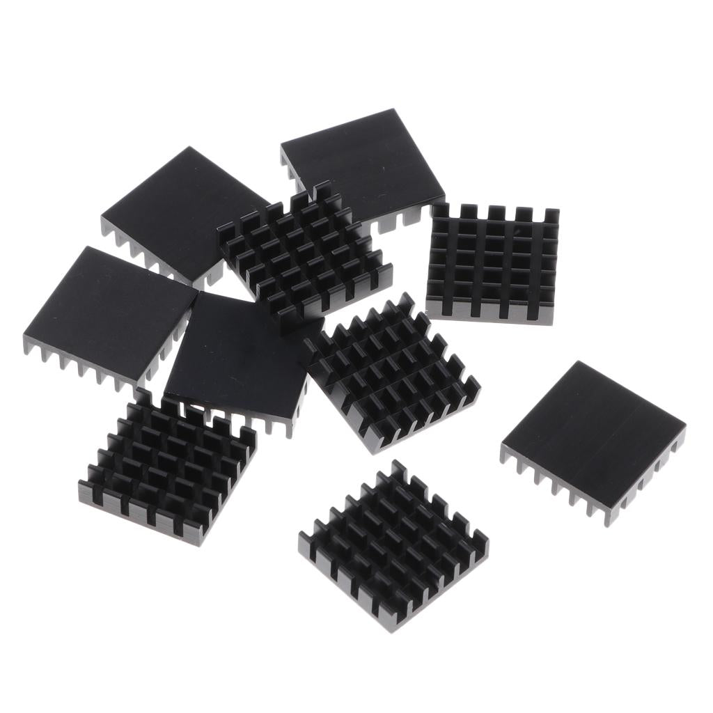10 Pieces GPU CPU Thermal Heatsink Pad, 19x19x5mm, Aluminum Alloy