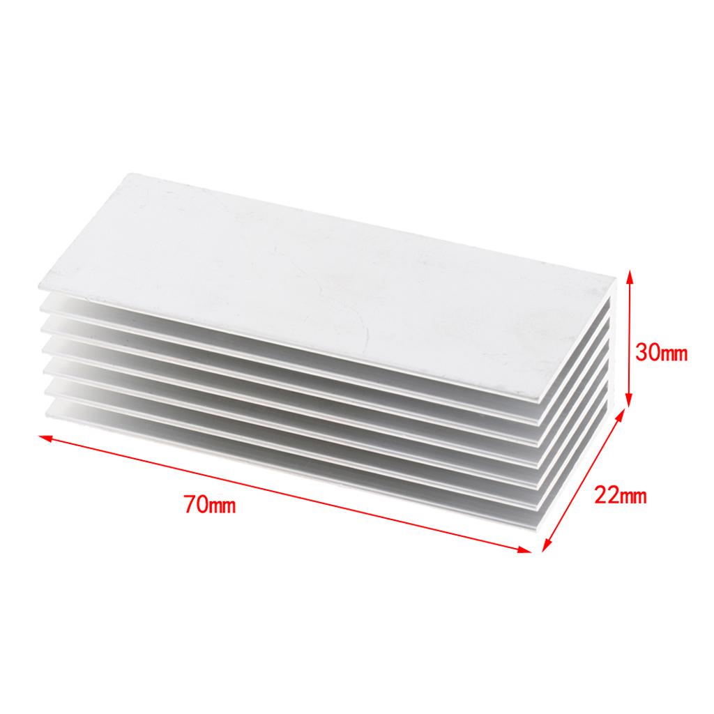 NVMe M.2 SSD Aluminum Heatsink Solid State Drive Cooler Cooling Fin - Silver