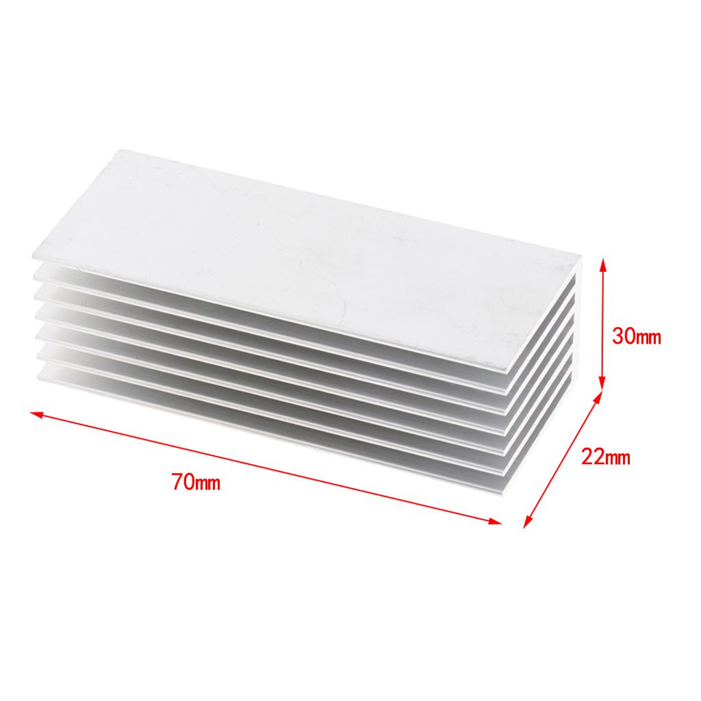 NVMe M.2 SSD Aluminum Heatsink Cooling Kit w/ Silicone Thermal Pad - Silver