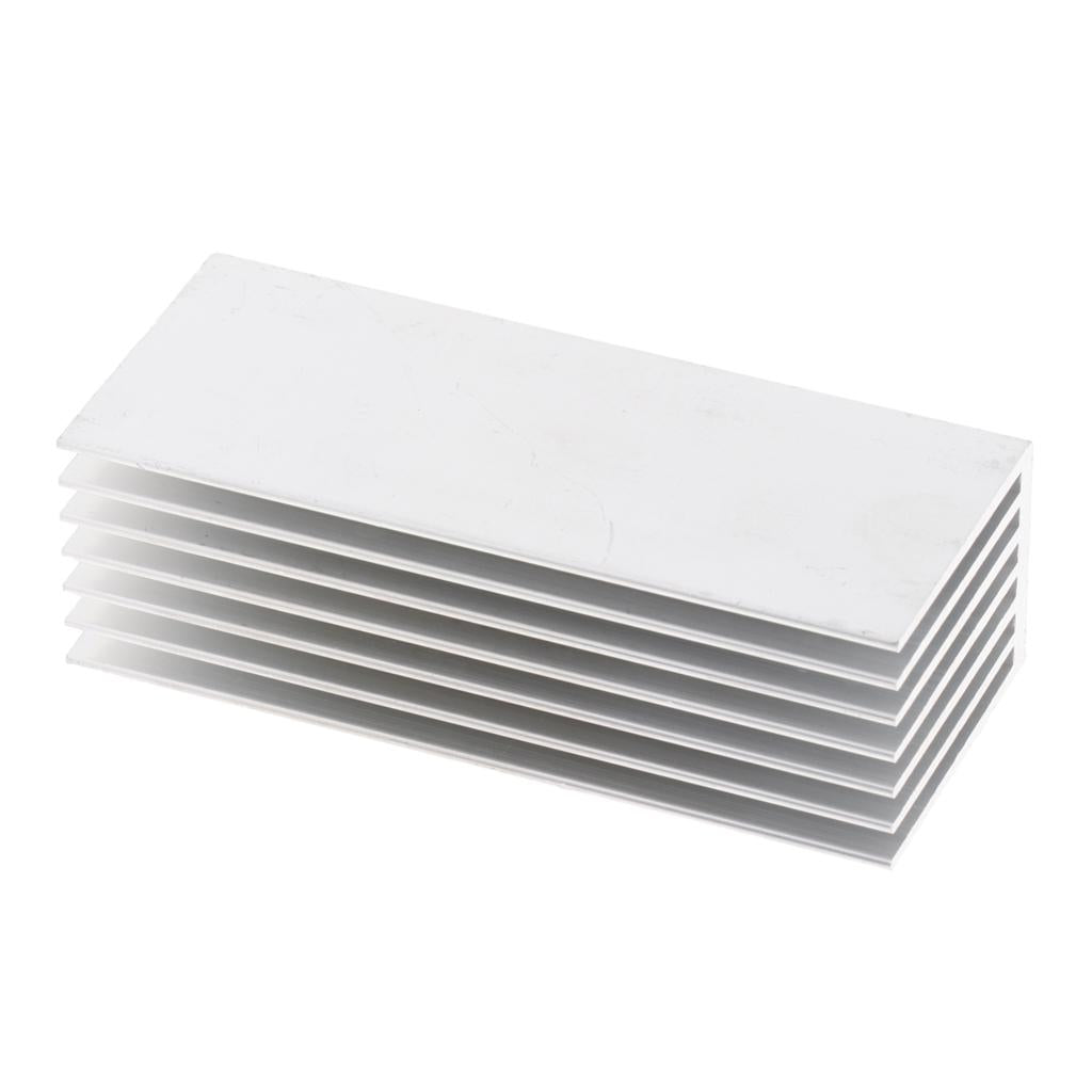 NVMe M.2 SSD Aluminum Heatsink Cooling Kit w/ Silicone Thermal Pad - Silver