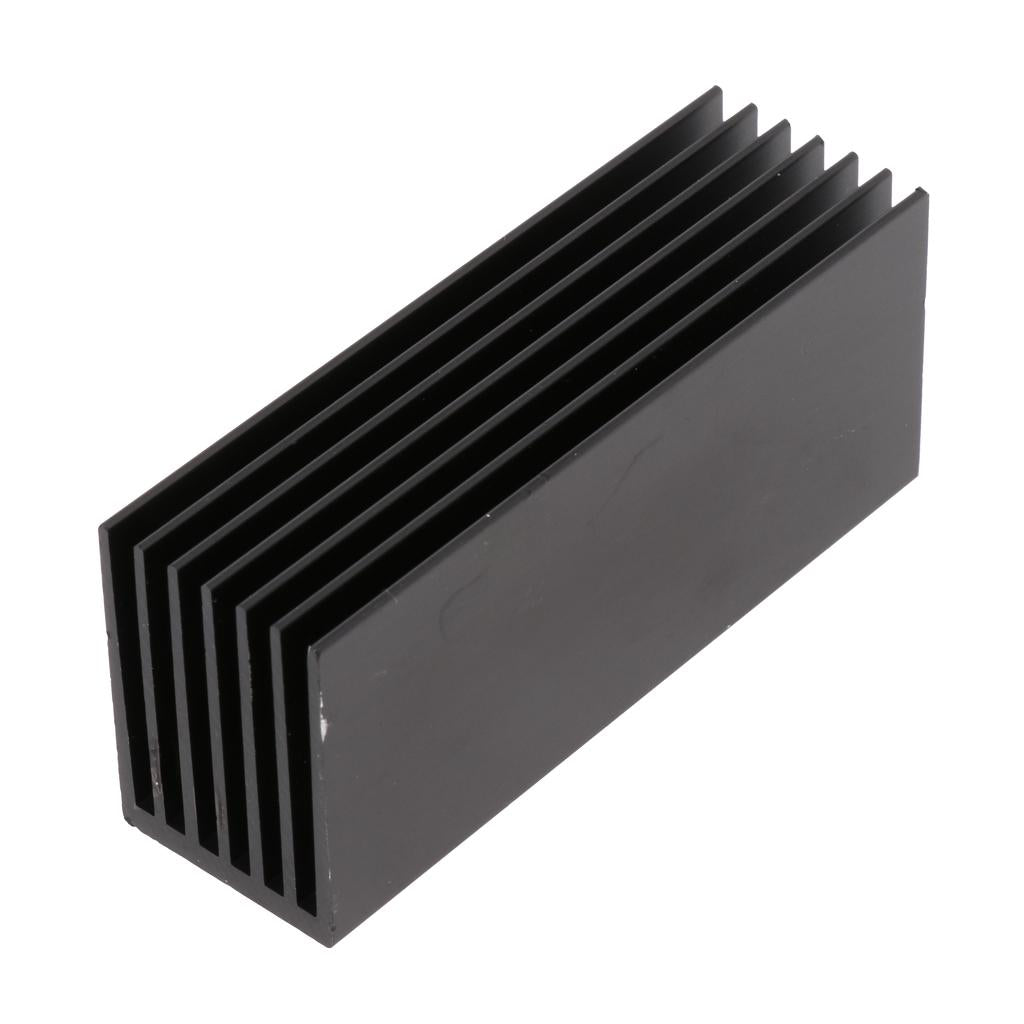 NVMe M.2 SSD Aluminum Heatsink Cooling Kit w/ Silicone Thermal Pad - Black