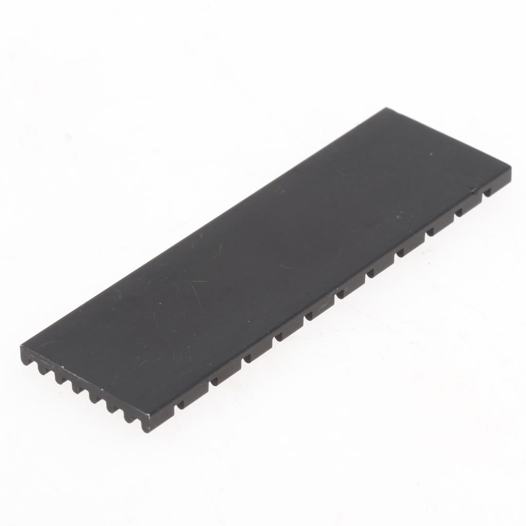 M.2 2280 SSD Aluminum Heatsink Solid State Drive Cooler Cooling Fin - Black