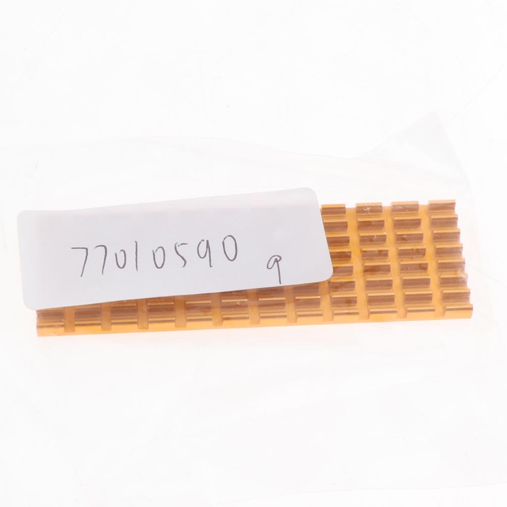 M.2 2280 SSD Aluminum Heatsink Solid State Drive Cooler Cooling Fin - Golden