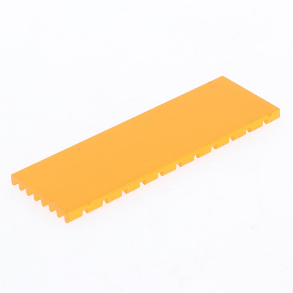 M.2 2280 SSD Aluminum Heatsink Solid State Drive Cooler Cooling Fin - Golden