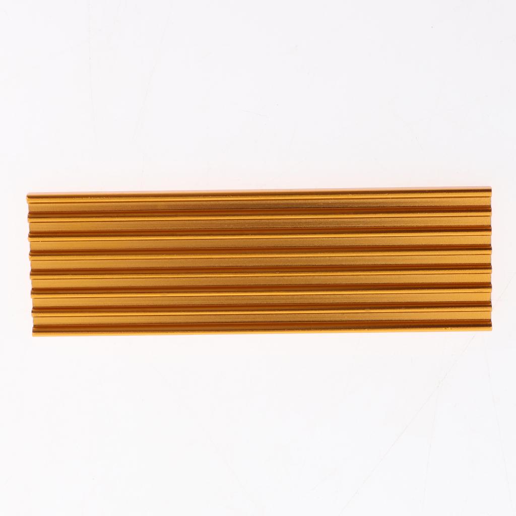 M.2 2280 NVME SSD Solid State Drive Heat Sink Thermal Pad Cooling Set Golden