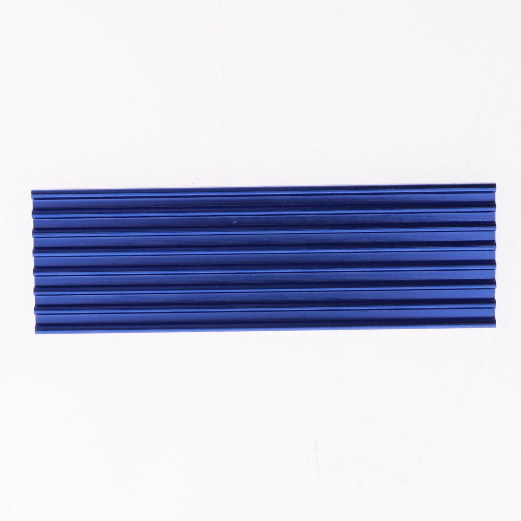 M.2 2280 NVME SSD Solid State Drive Heat Sink Thermal Pad Cooling Set Blue