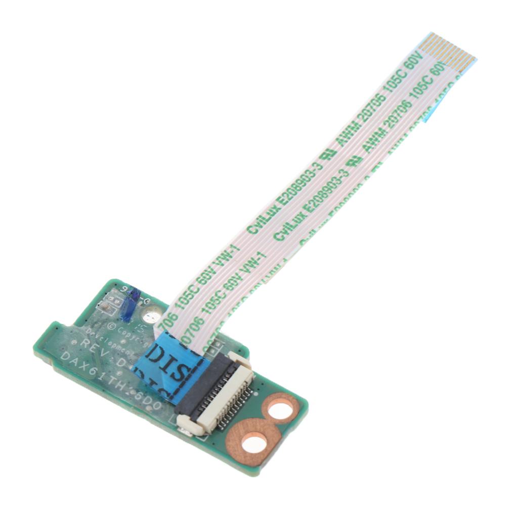 For HP ProBook 430 13.3inch G3 DAX61TH16D0 Power Button Board + Cable