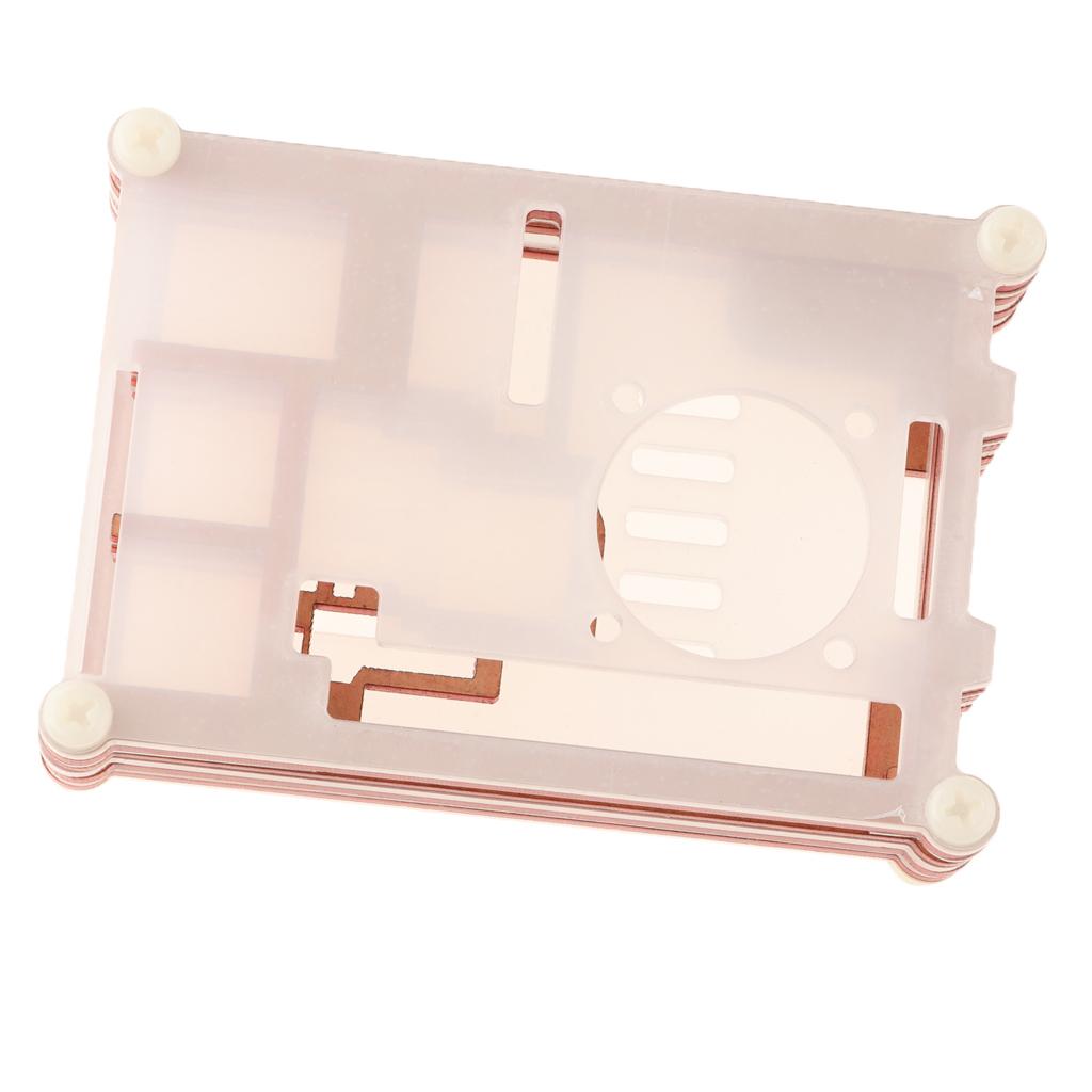 9 Layer Assembled Acrylic Housing Shell Case for Raspberry pi 2 3 3B+ Red