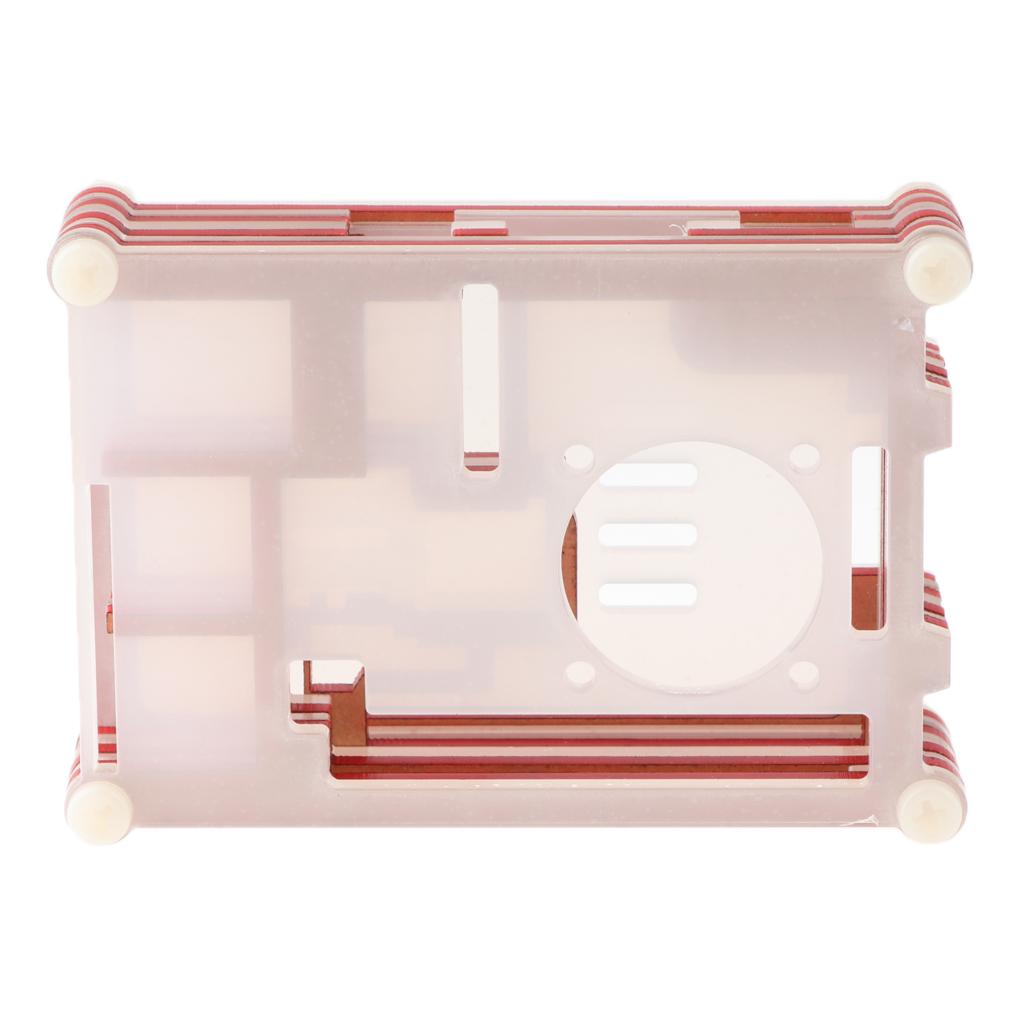 9 Layer Assembled Acrylic Housing Shell Case for Raspberry pi 2 3 3B+ Red