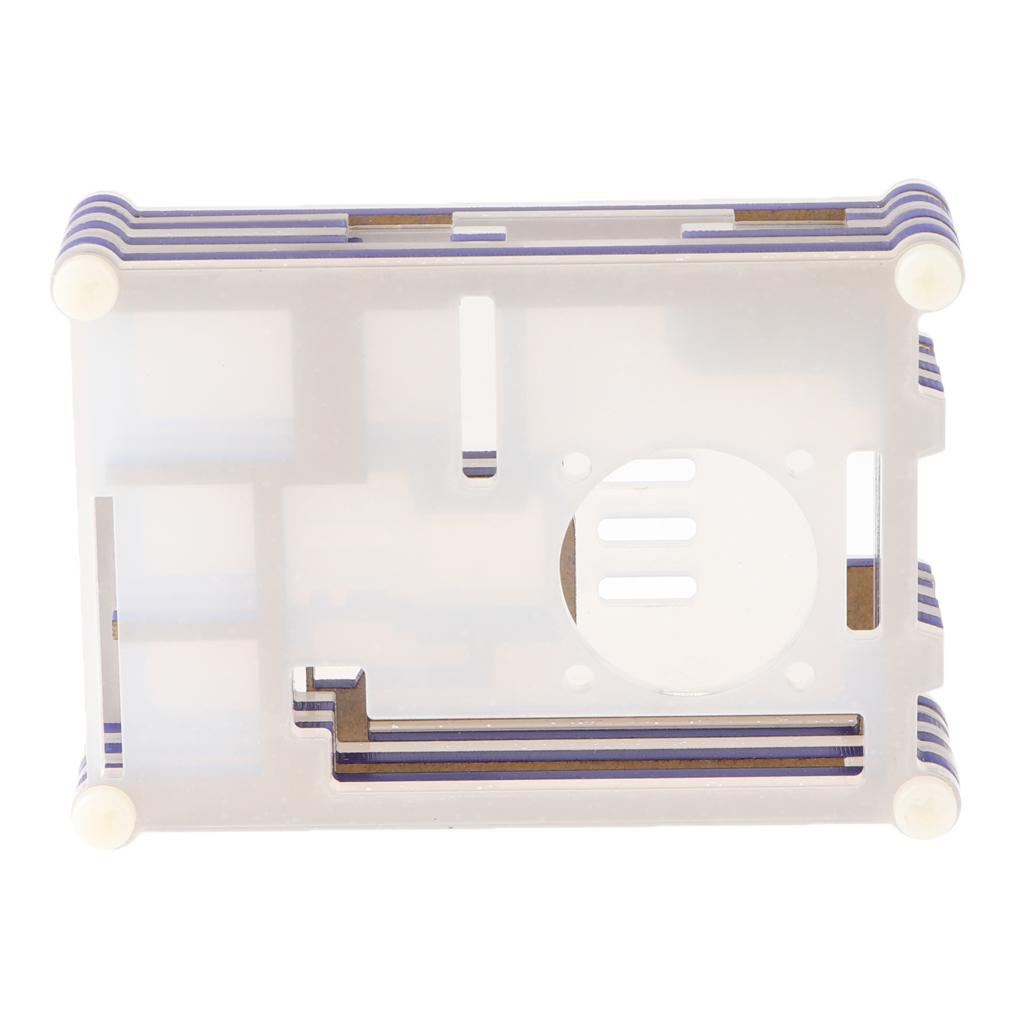 9 Layer Assembled Acrylic Housing Shell Case for Raspberry pi 2 3 3B+ Blue