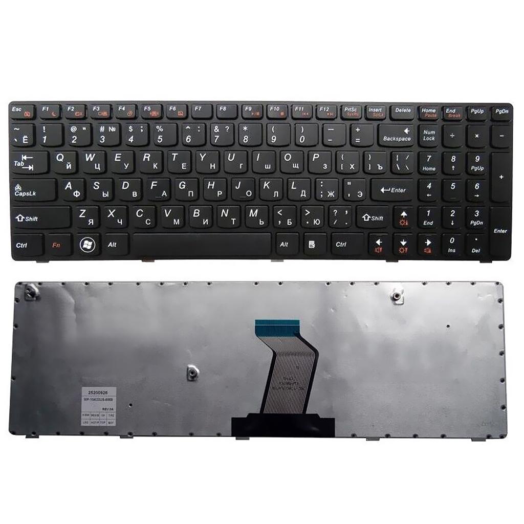 Laptop Keyboard with Small Enter Key for Lenovo English & Russian Layout