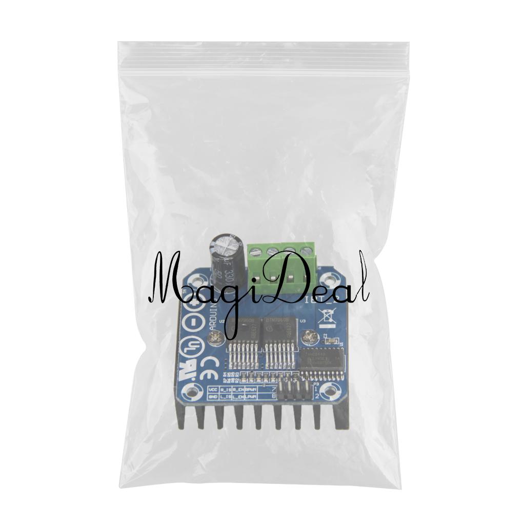 Double BTS7960B 43A Stepper Motor Driver H-Bridge PWM for Arduino Smart Car