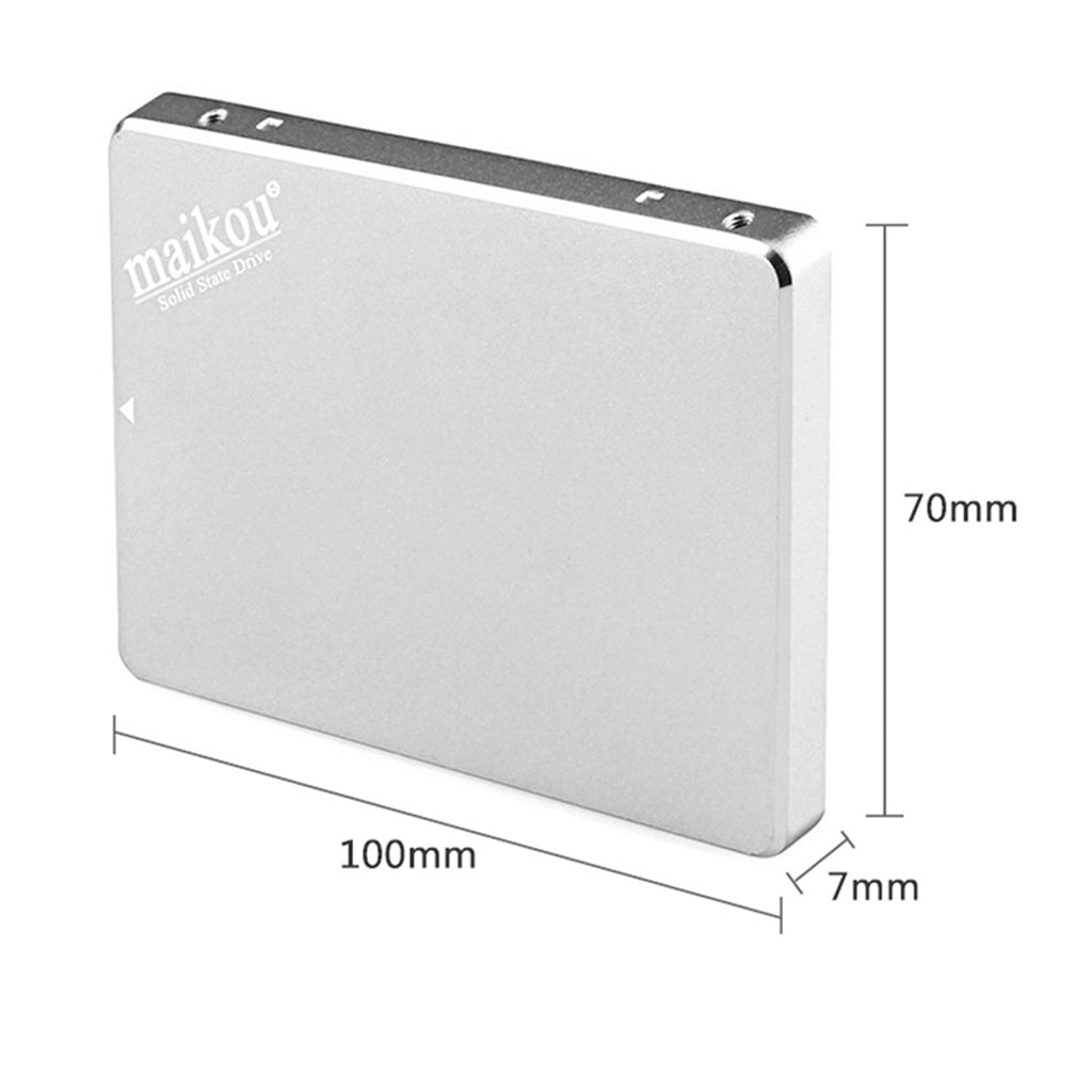 2in1 2.5'' SATA3.0 120GB SSD Solid State Drive 6.0Gb/S for Laptop Silver