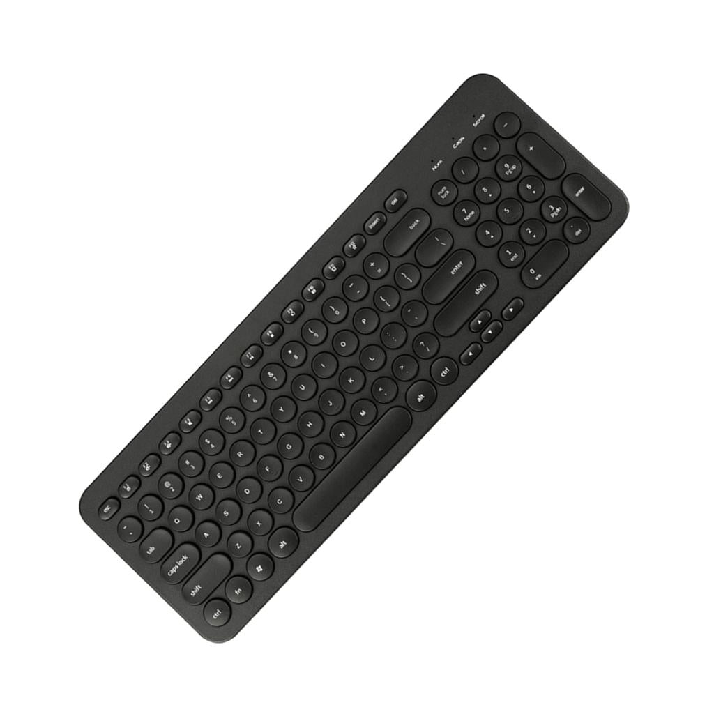 Ultra thin Keyboard Multimedia Wired USB 96 Keys Office Keyboard Black