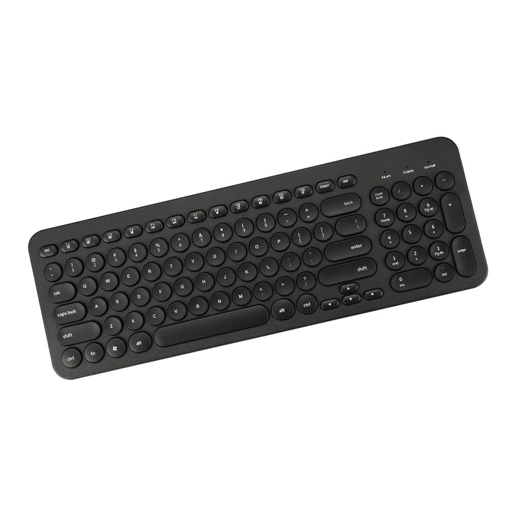 Ultra thin Keyboard Multimedia Wired USB 96 Keys Office Keyboard Black