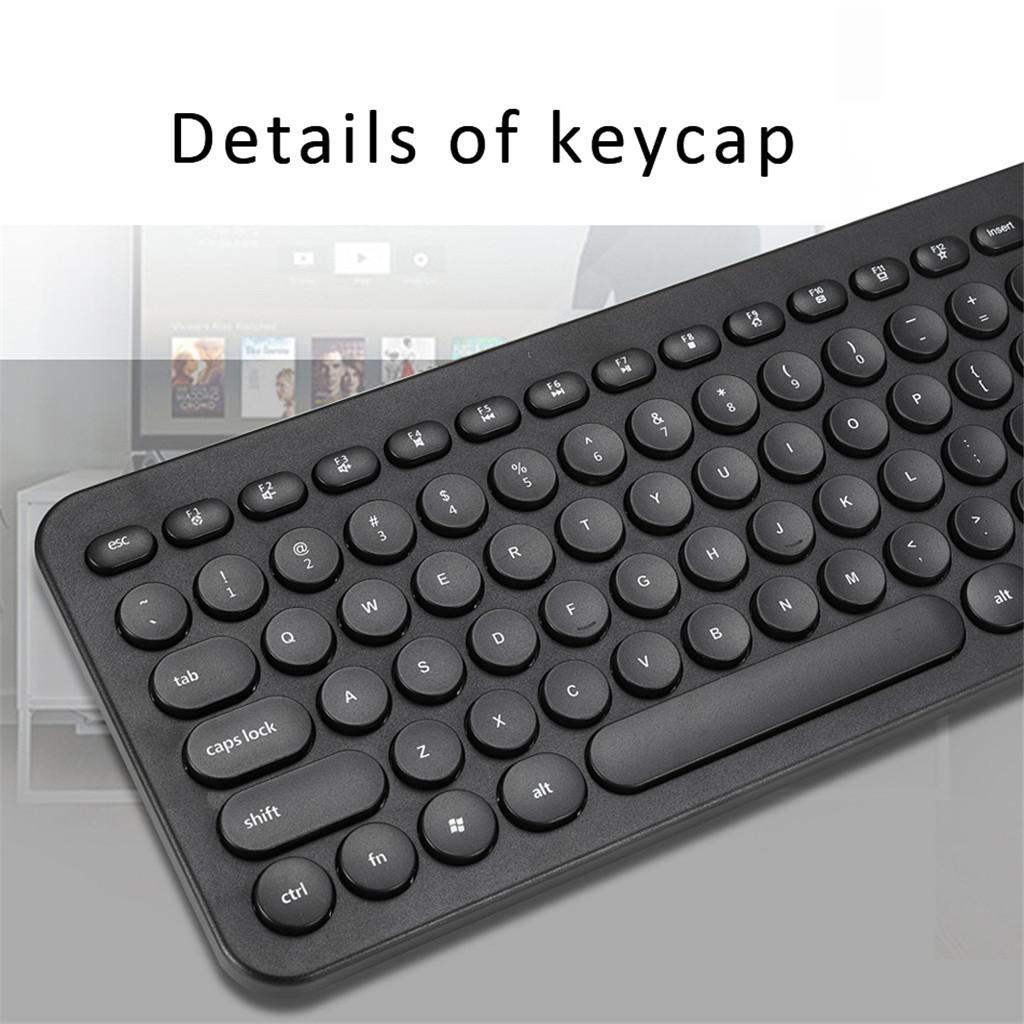 Ultra thin Keyboard Multimedia Wired USB 96 Keys Office Keyboard Light Green