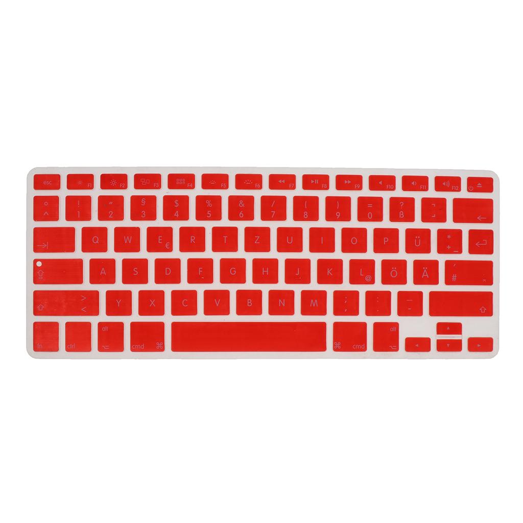 German Phonetic Keyboard Protective Film for 13/15inch Macbook red
