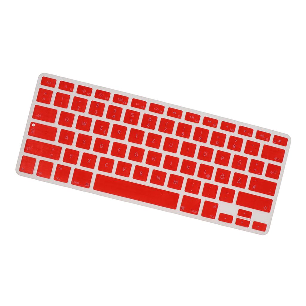German Phonetic Keyboard Protective Film for 13/15inch Macbook red