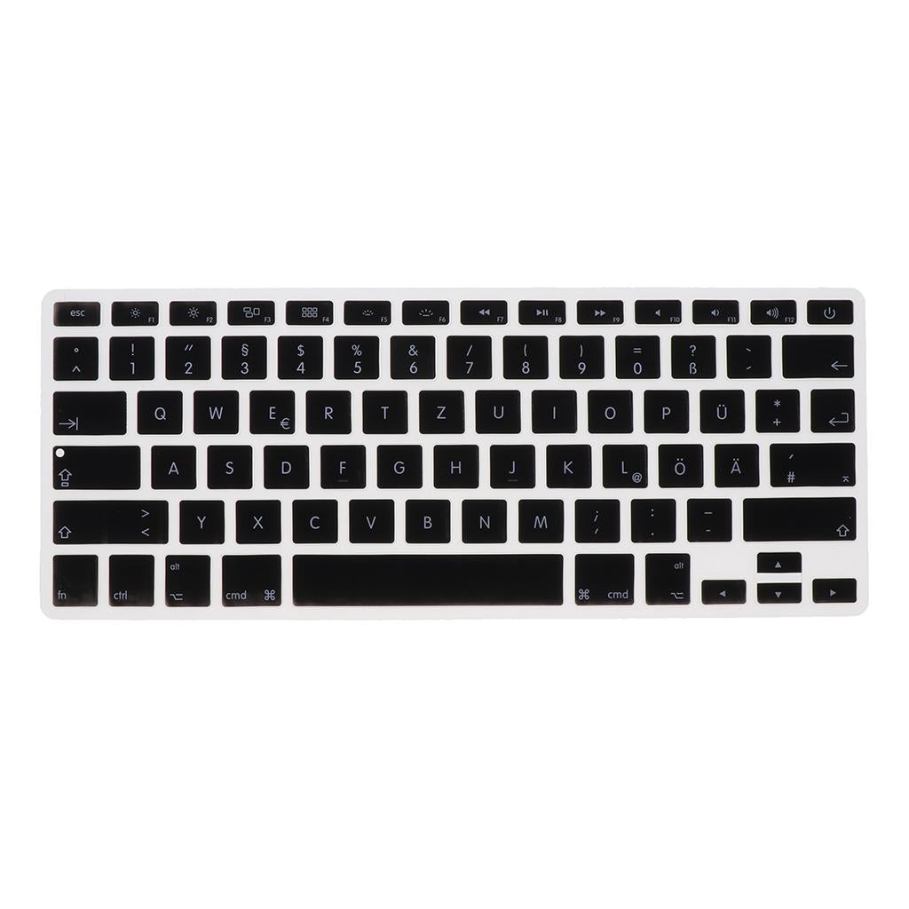 German Phonetic Keyboard Protective Film for 13/15inch Macbook black