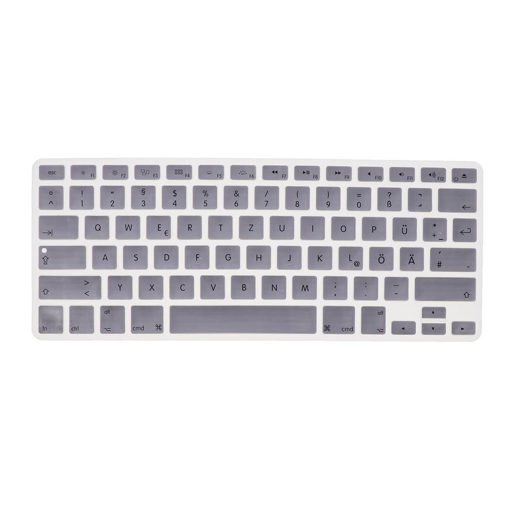 German Phonetic Keyboard Protective Film for 13/15inch Macbook silver gray