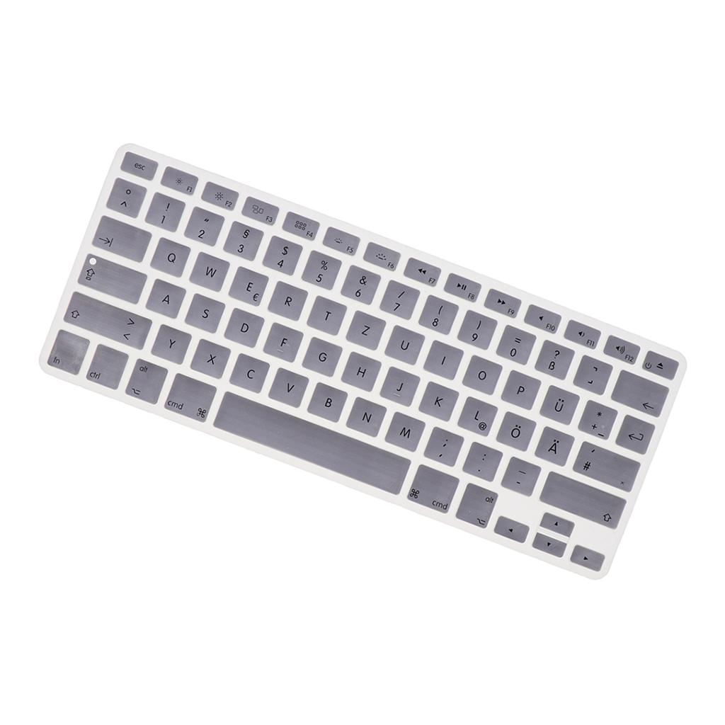 German Phonetic Keyboard Protective Film for 13/15inch Macbook silver gray