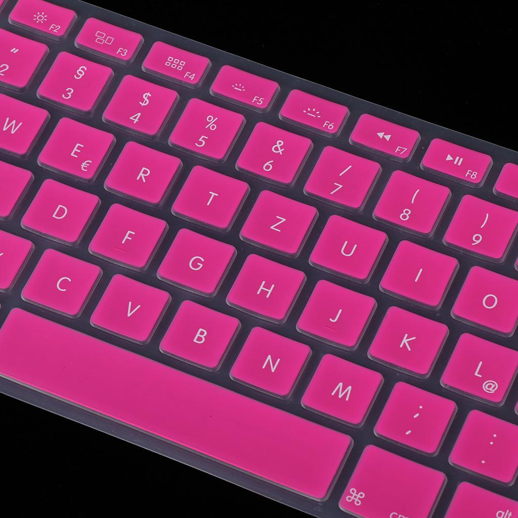 German Phonetic Keyboard Protective Film for 13/15inch Macbook rose red