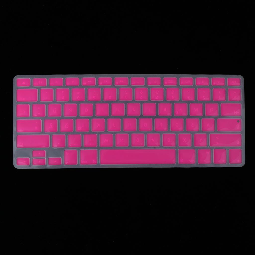 German Phonetic Keyboard Protective Film for 13/15inch Macbook rose red