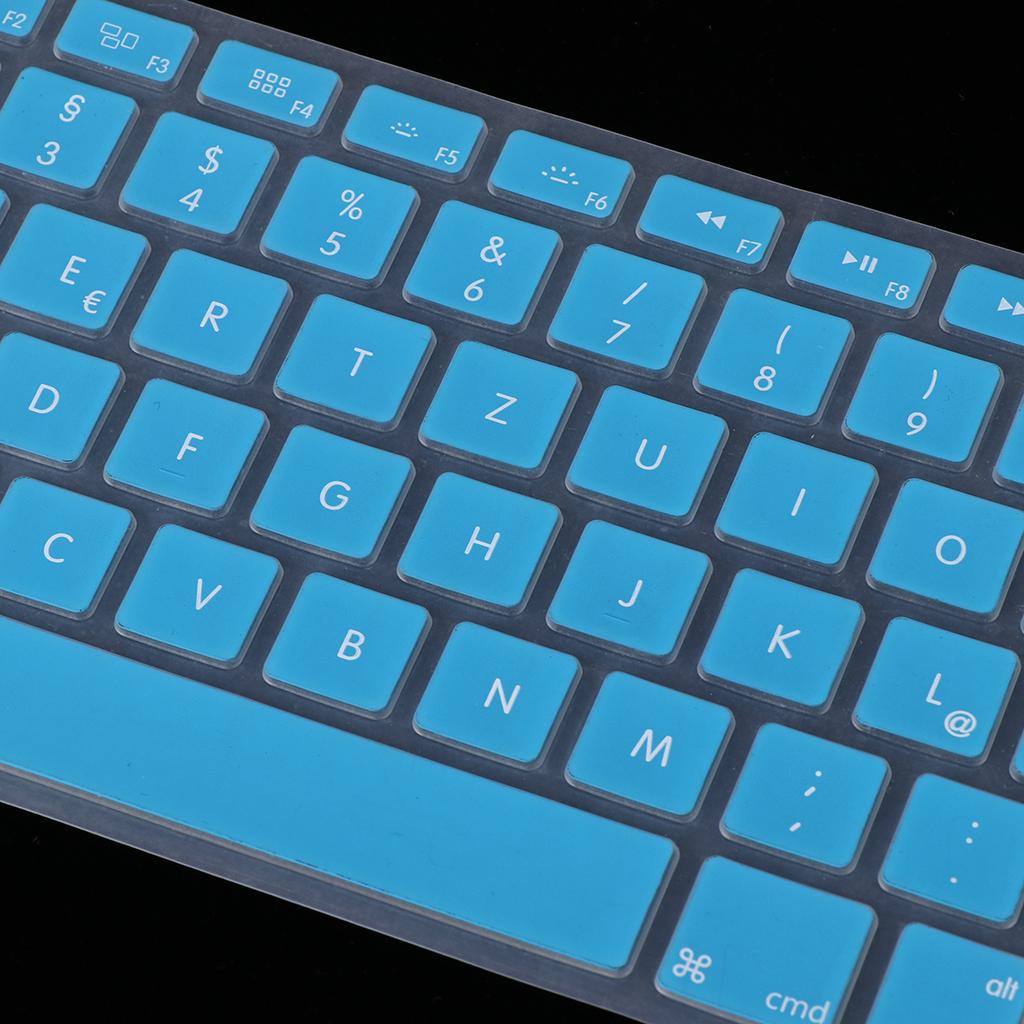 German Phonetic Keyboard Protective Film for 13/15inch Macbook light blue