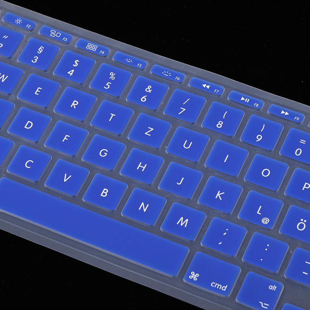 German Phonetic Keyboard Film Cover for European 11inch Macbook blue