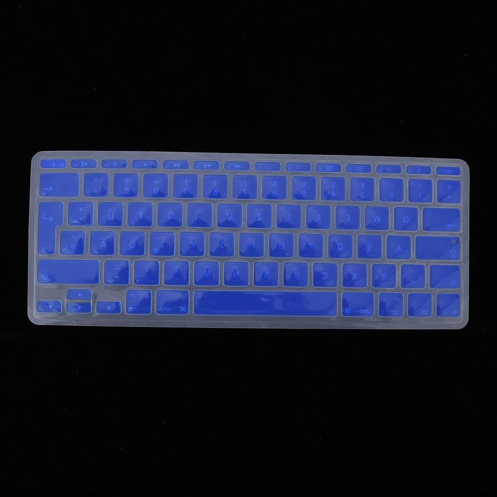 German Phonetic Keyboard Film Cover for European 11inch Macbook blue