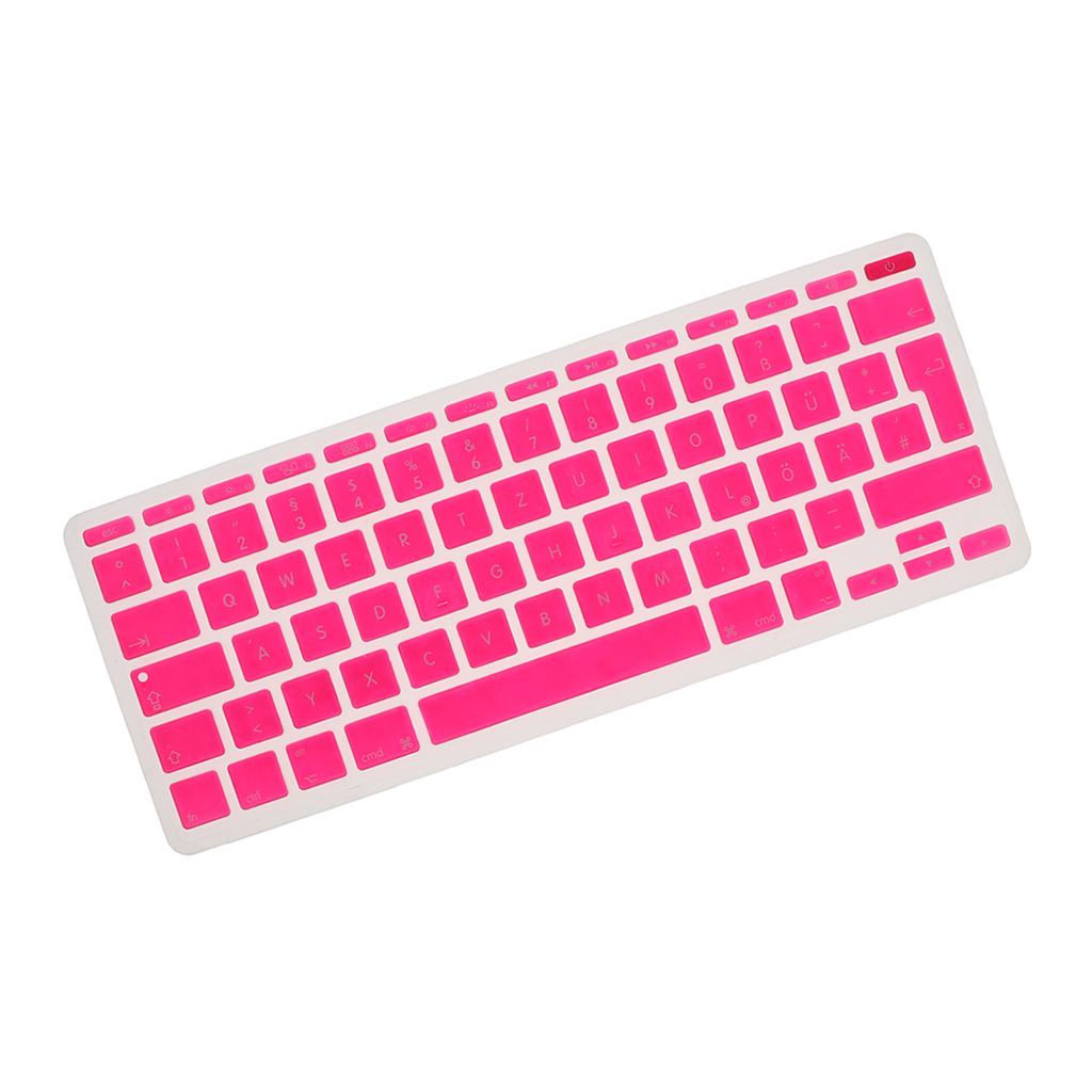 German Phonetic Keyboard Film Cover for European 11inch Macbook rose red