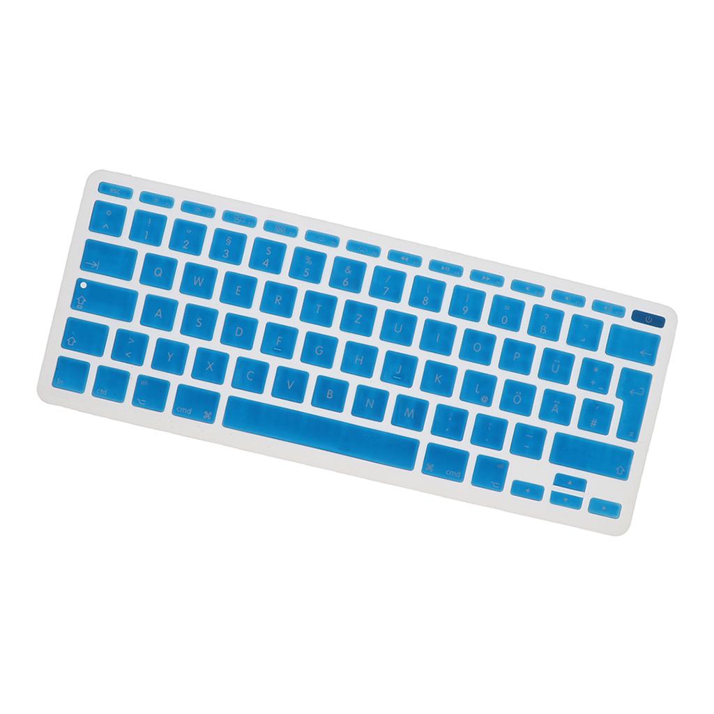 German Phonetic Keyboard Film Cover for European 11inch Macbook light blue