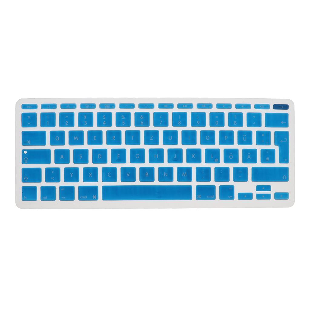 German Phonetic Keyboard Film Cover for European 11inch Macbook light blue