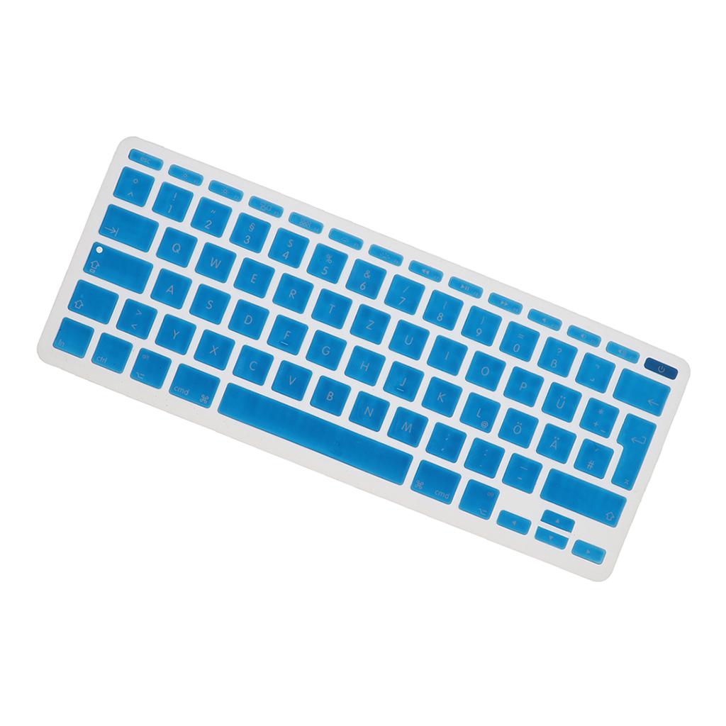 German Phonetic Keyboard Film Cover for European 11inch Macbook light blue