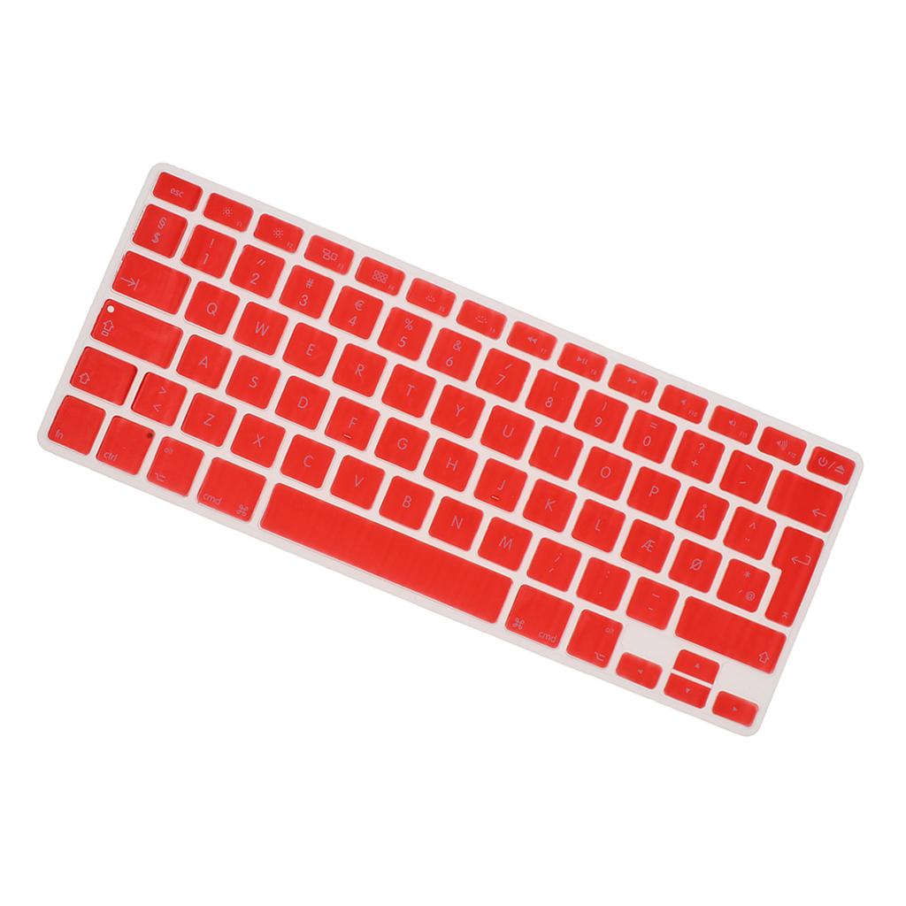 Danish 12 Keyboard Protective Film for 13.3 inch 15pro Macbook red
