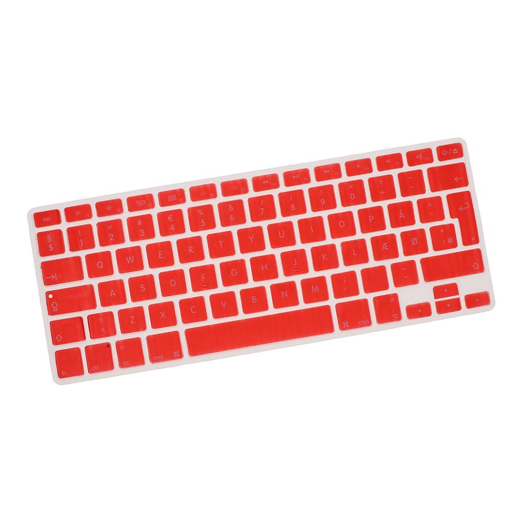 Danish 12 Keyboard Protective Film for 13.3 inch 15pro Macbook red