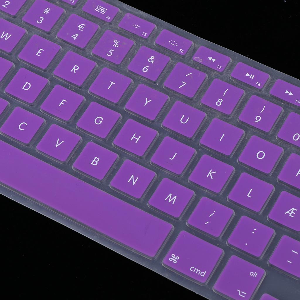 Danish 12 Keyboard Protective Film for 13.3 inch 15pro Macbook purple