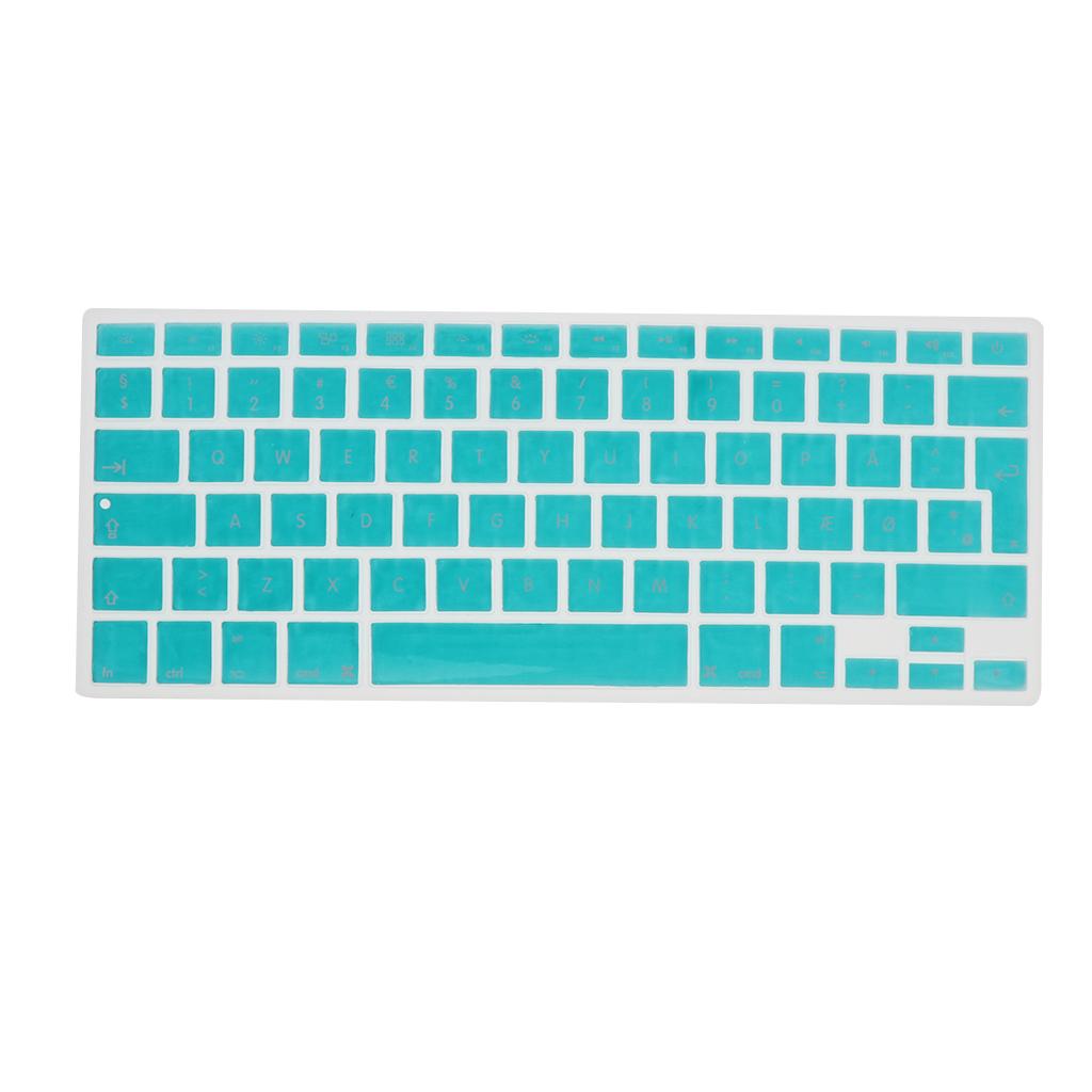 Danish 12 Keyboard Protective Film for 13.3 inch 15pro Macbook white blue
