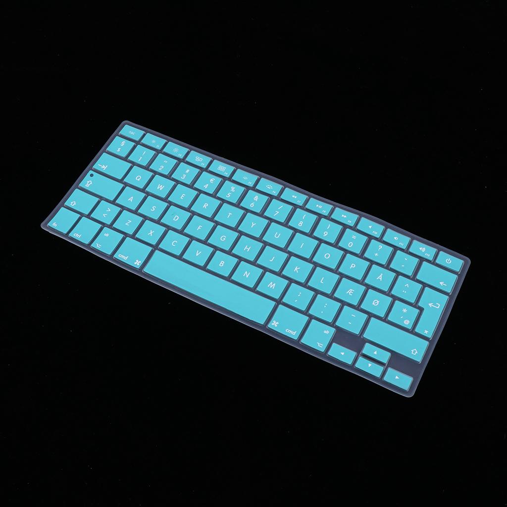 Danish 12 Keyboard Protective Film for 13.3 inch 15pro Macbook white blue