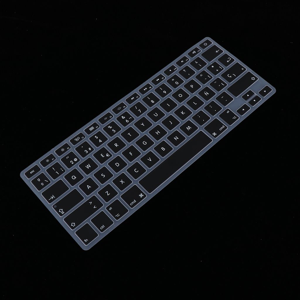 Spanish Phonetic Keyboard Protective Film Cover for 13 inch Macbook - Black