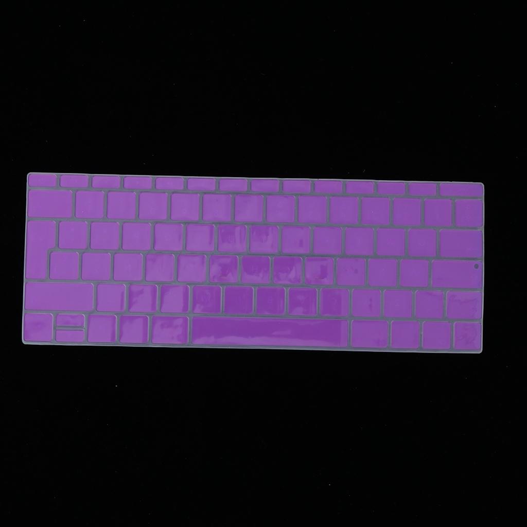 Spanish Phonetic Keyboard Protective Film for 12 inch Macbook purple