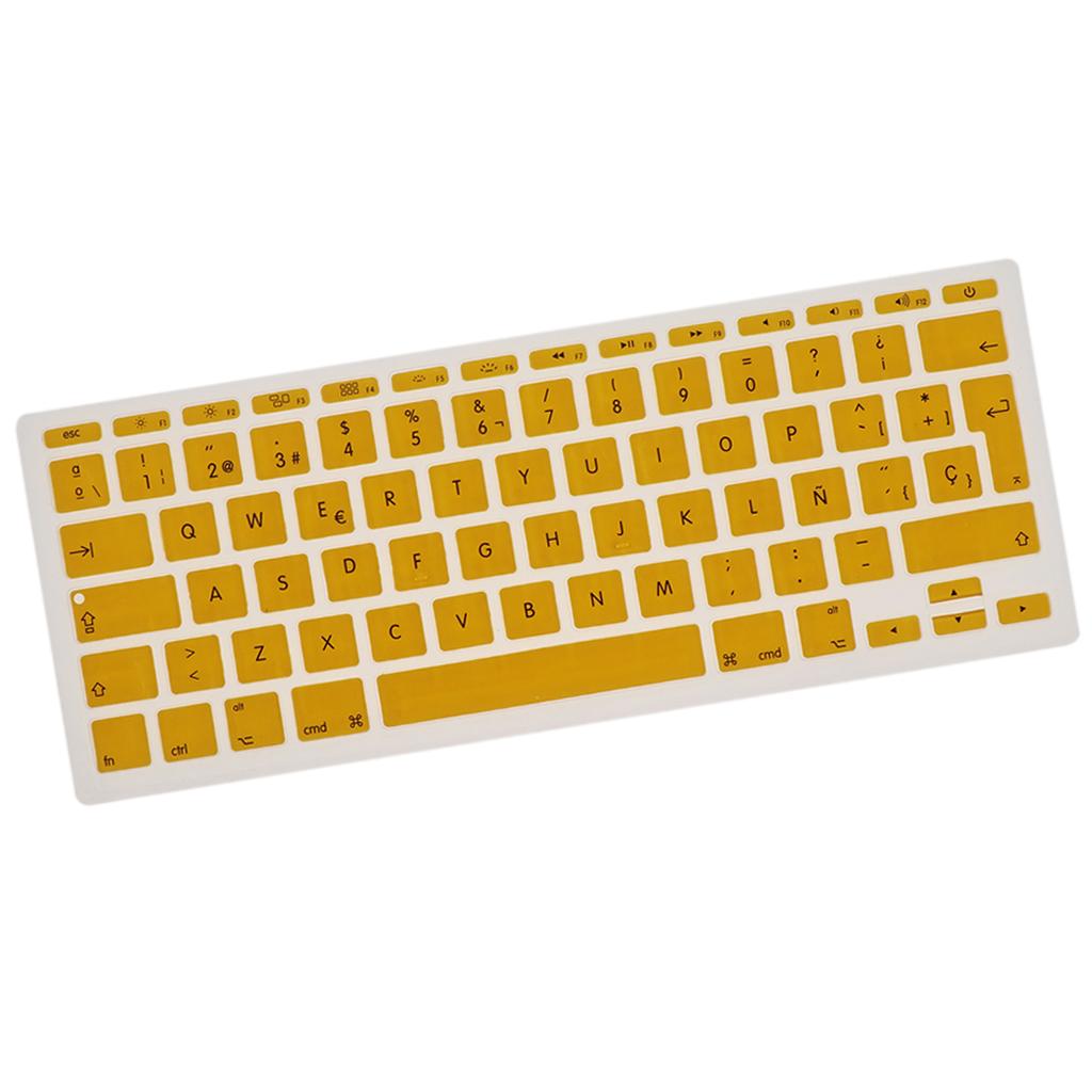 Spanish Phonetic Keyboard Film European for 11inch Macbook Yellow